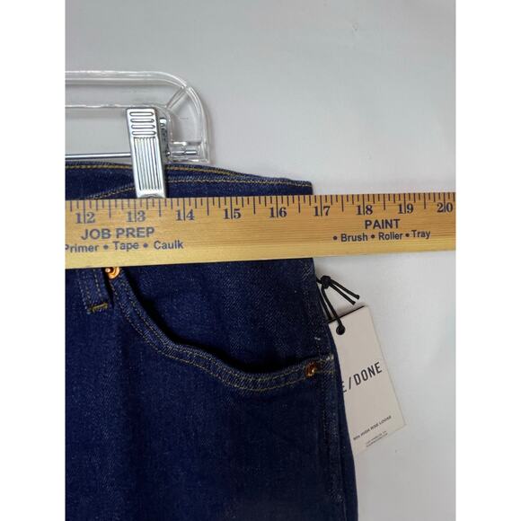 Re/Done Women's Size 32 Blue 90's High Rise Loose Button Denim Jeans - Picture 5 of 8